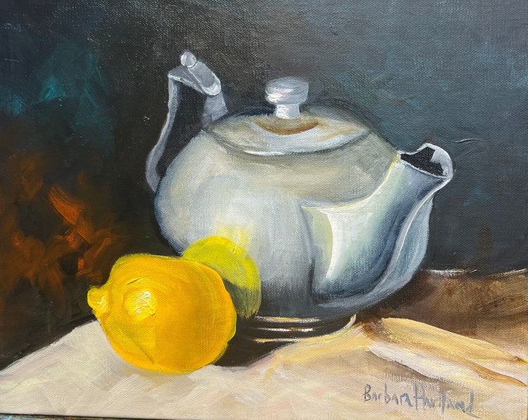 8x10 Teapot and Lemon
